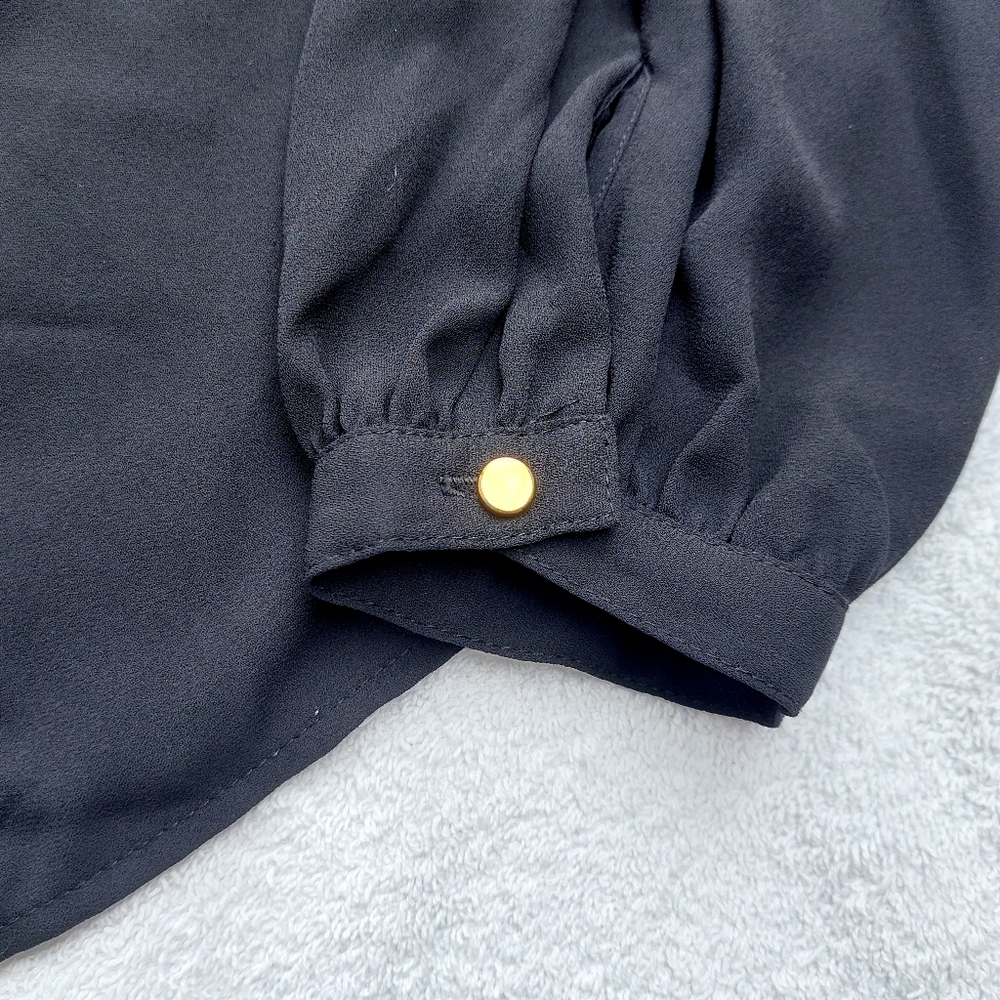 H&M Black Ruffle Blouse - Picture 4 of 5
